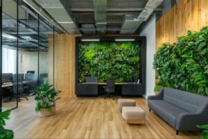 Sustainable office interiors