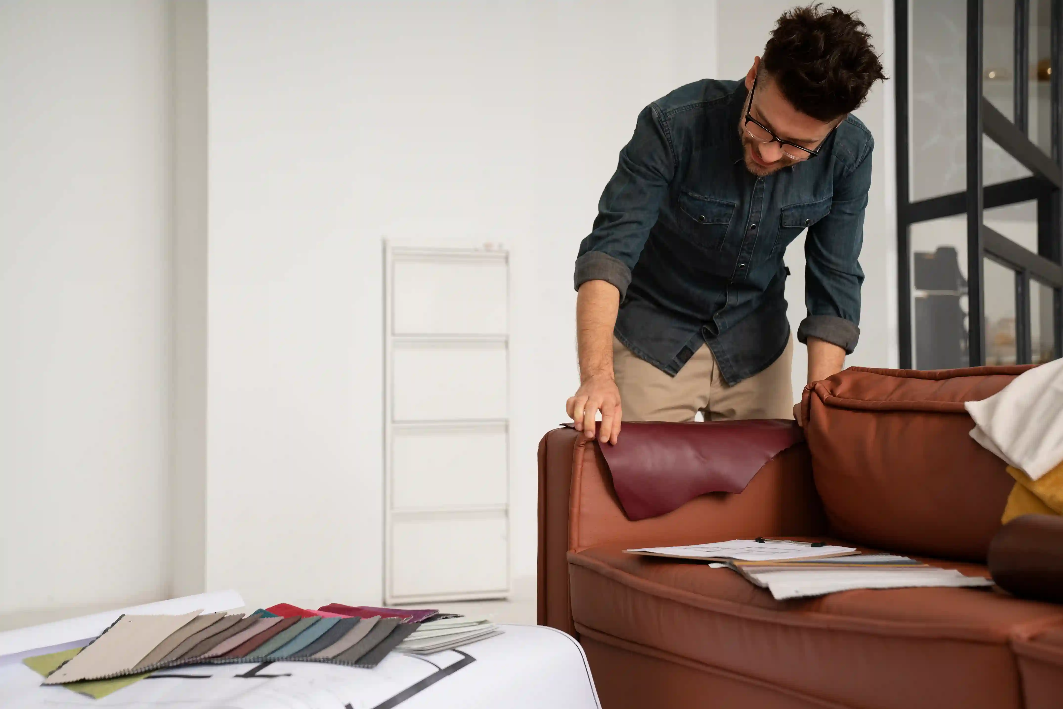 Inspecting the upholstery and finish quality of custom furniture before buying in Dubai
